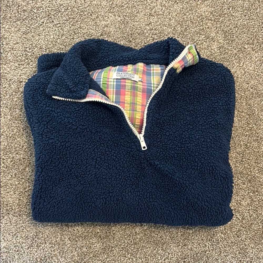 Oversized Sherpa Zip Pullover